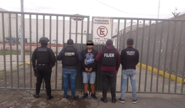 Hombre capturado por policías de Edomex