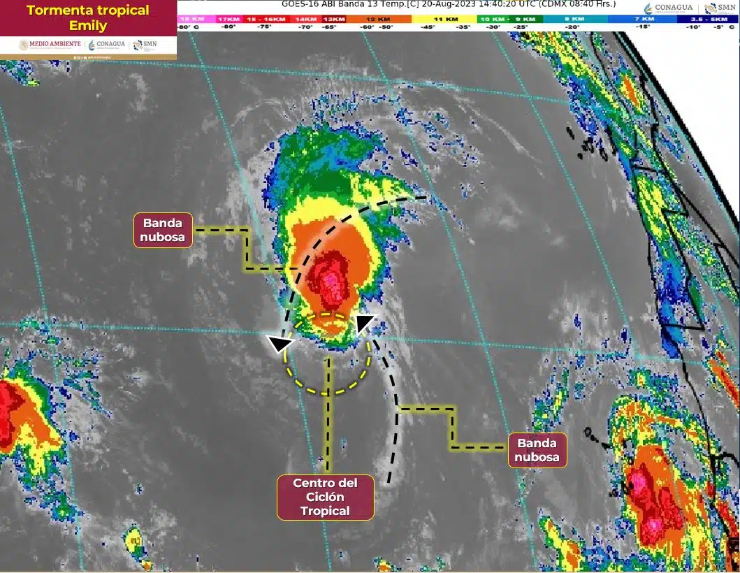 e ha formado la Tormenta tropical Emily en el Atlántico Central