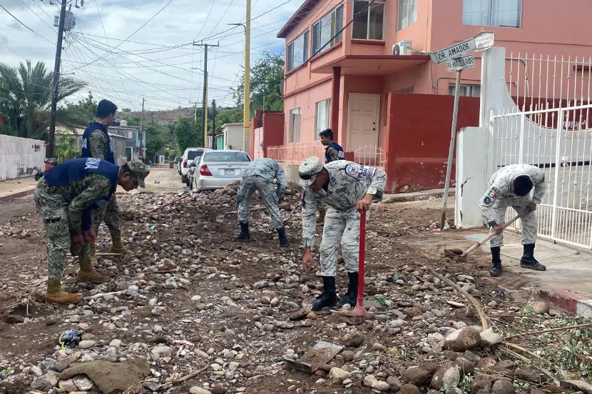 Elementos de la Guardia Nacional en Baja California