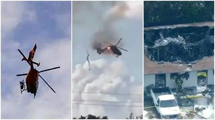 Helicóptero de rescate se estrella contra edificio en Florida
