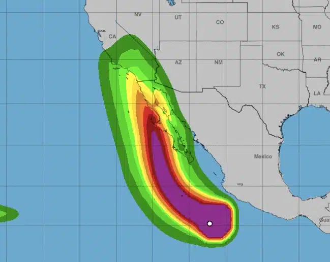 Pronóstico Huracán Hilary