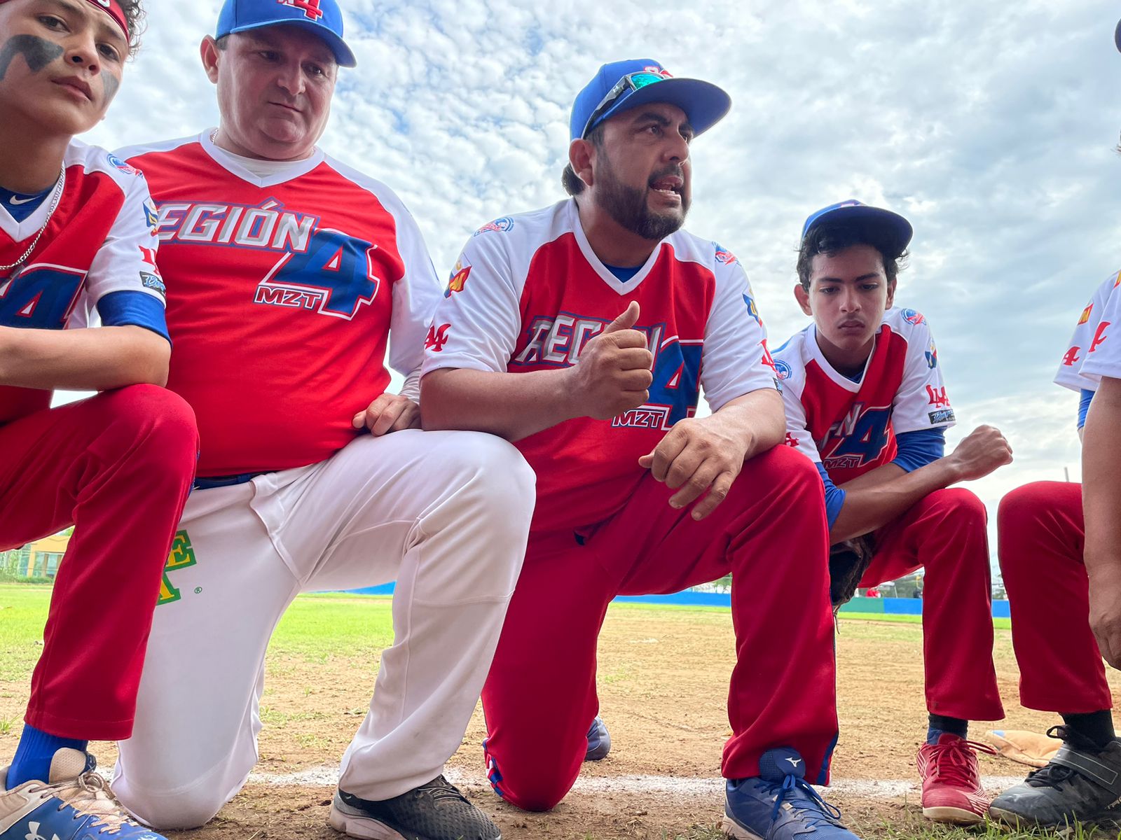 Jugadores del Club Muralla de beisbol Mazatlán
