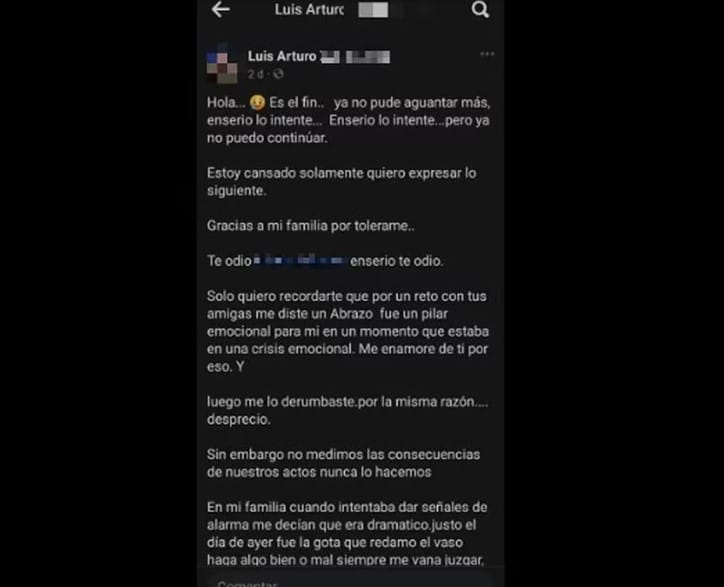 Último mensaje del hombre que aventó a una joven al Metro CDMX