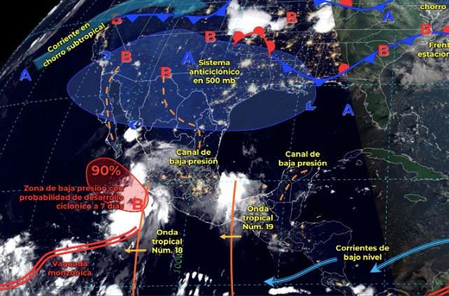 Mapa del clima en México