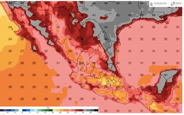 Pronóstico de temperaturas México