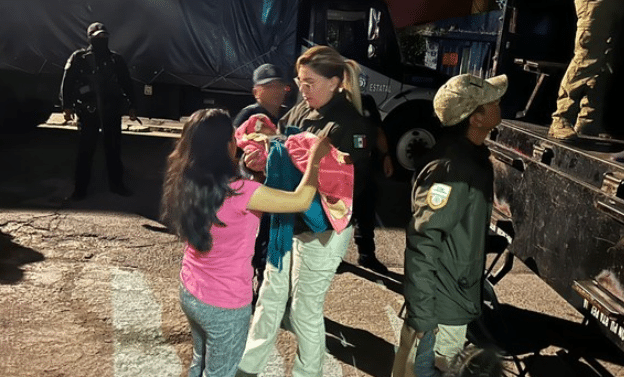 Migrantes rescatados en Puebla