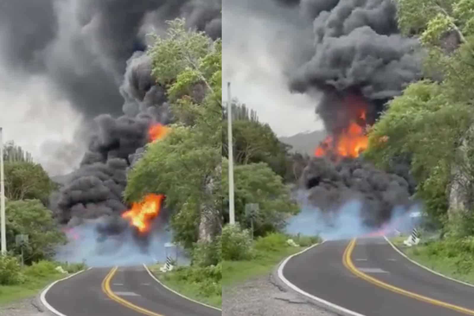 Mueren ocho personas calcinas en accidente sobre la rúa Iguala-Chilpancingo