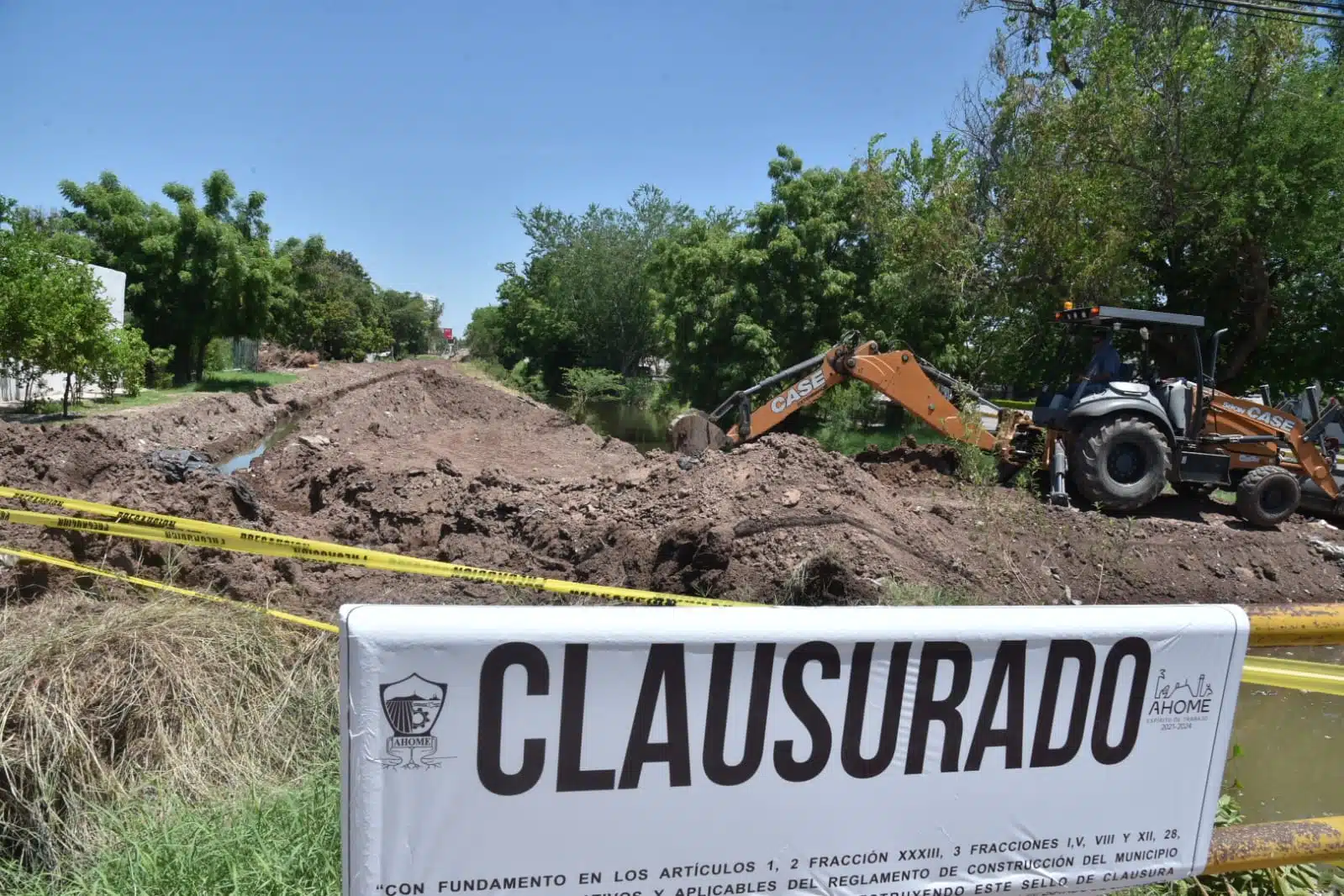 Colocan cartel de clausurado en bras en Los Mochis