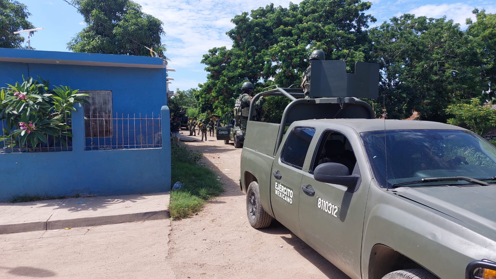 Personal del Ejercito en operativo
