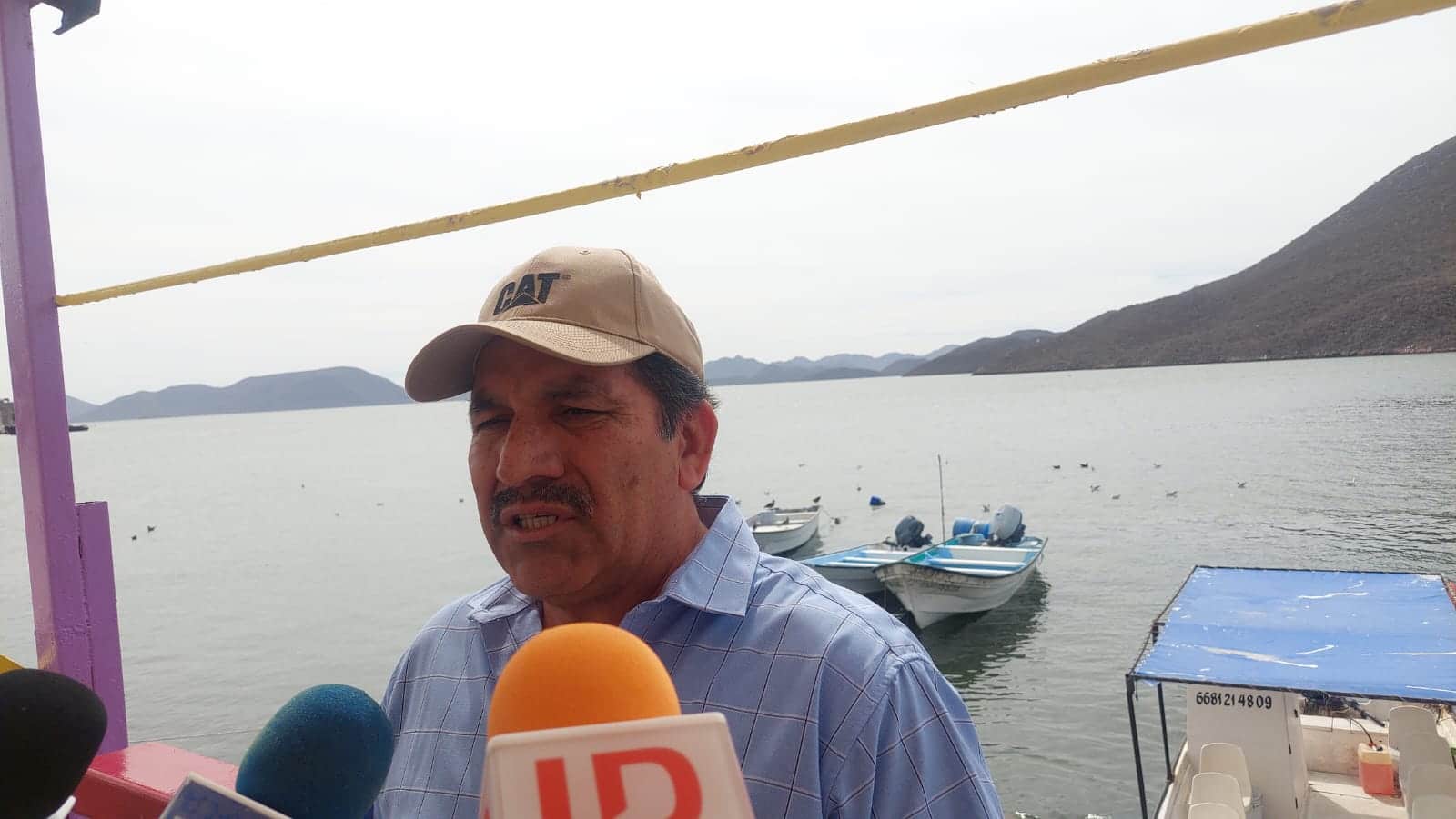 presidente de la Federación de Pescadores Siglo XXI, José Alfonso Chaparro Bojórquez.