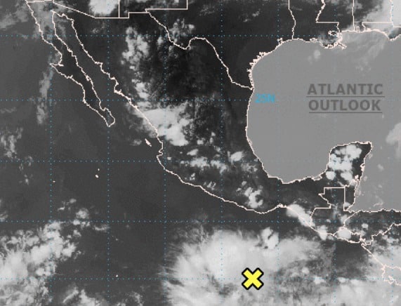 Perturbación con probabilidad ciclónica vía NHC