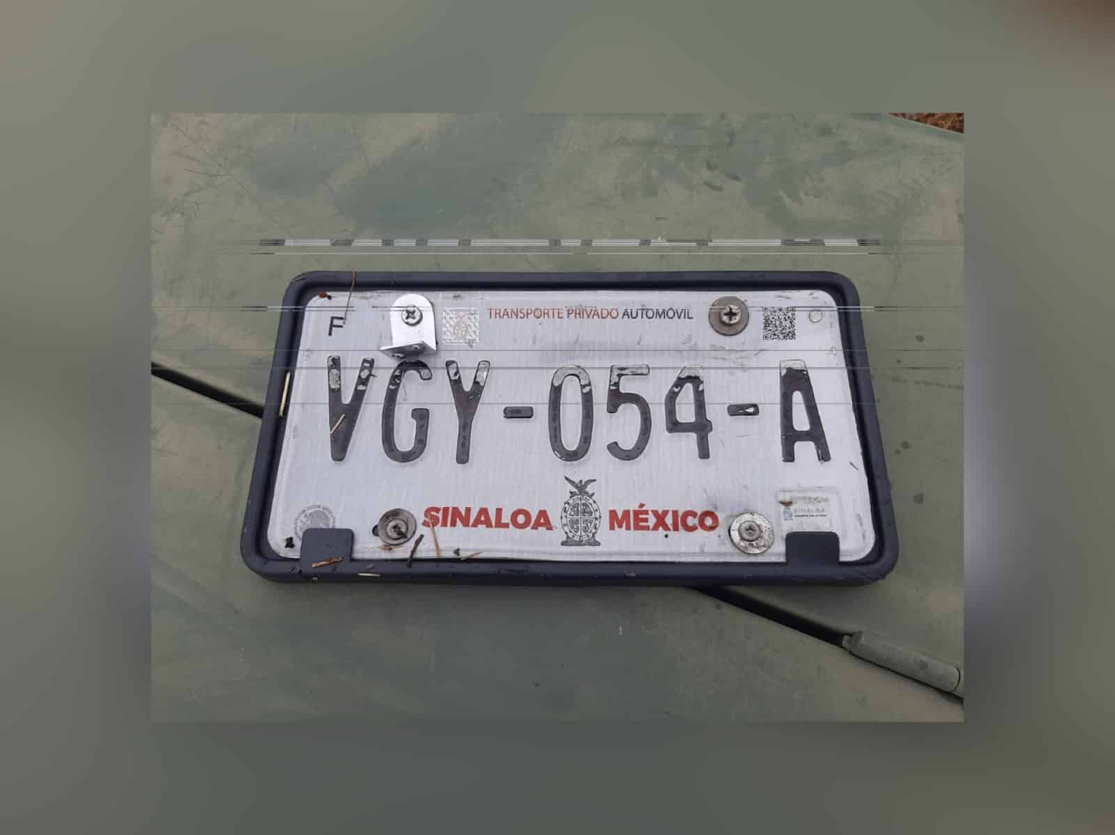 Placa del estado de Sinaloa