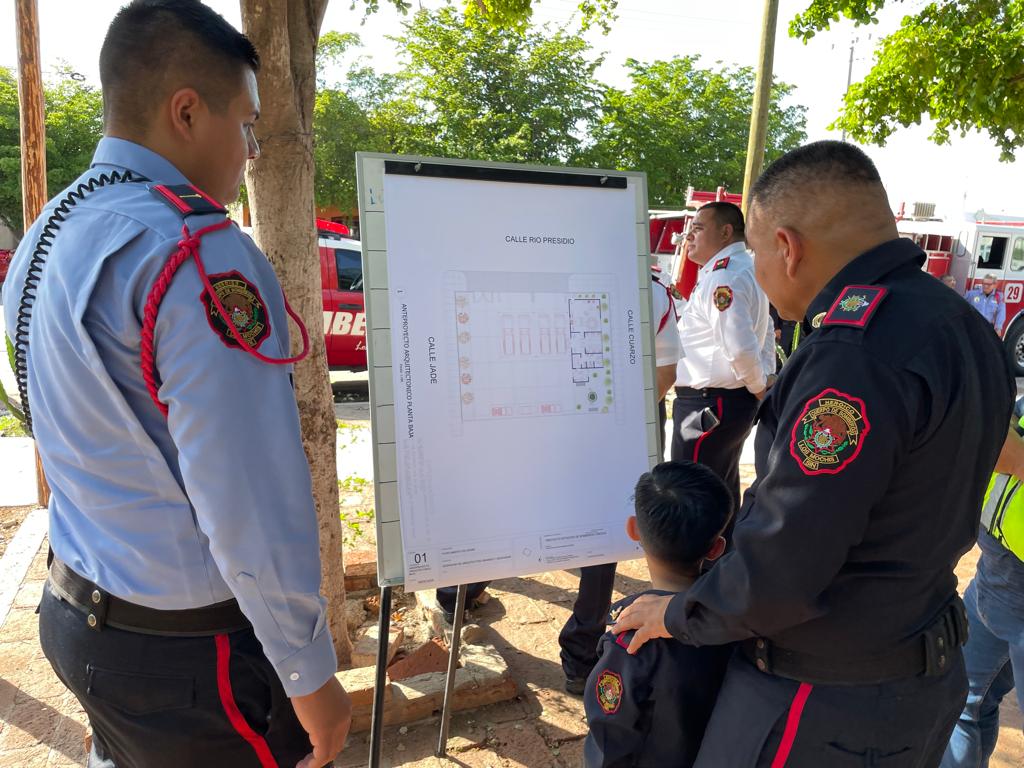 Planos de la nueva subestación de Bomberos en Diamante Los Mochis