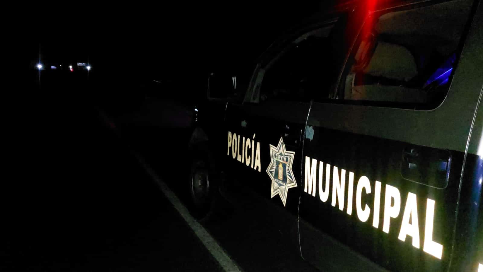 Camioneta de la Policía Municipal de Culiacán