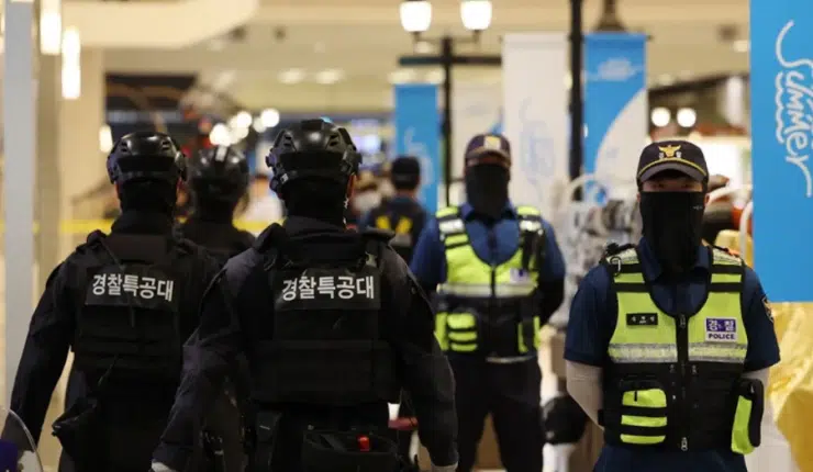 Policía y seguridad en el metro de Corea del Sur