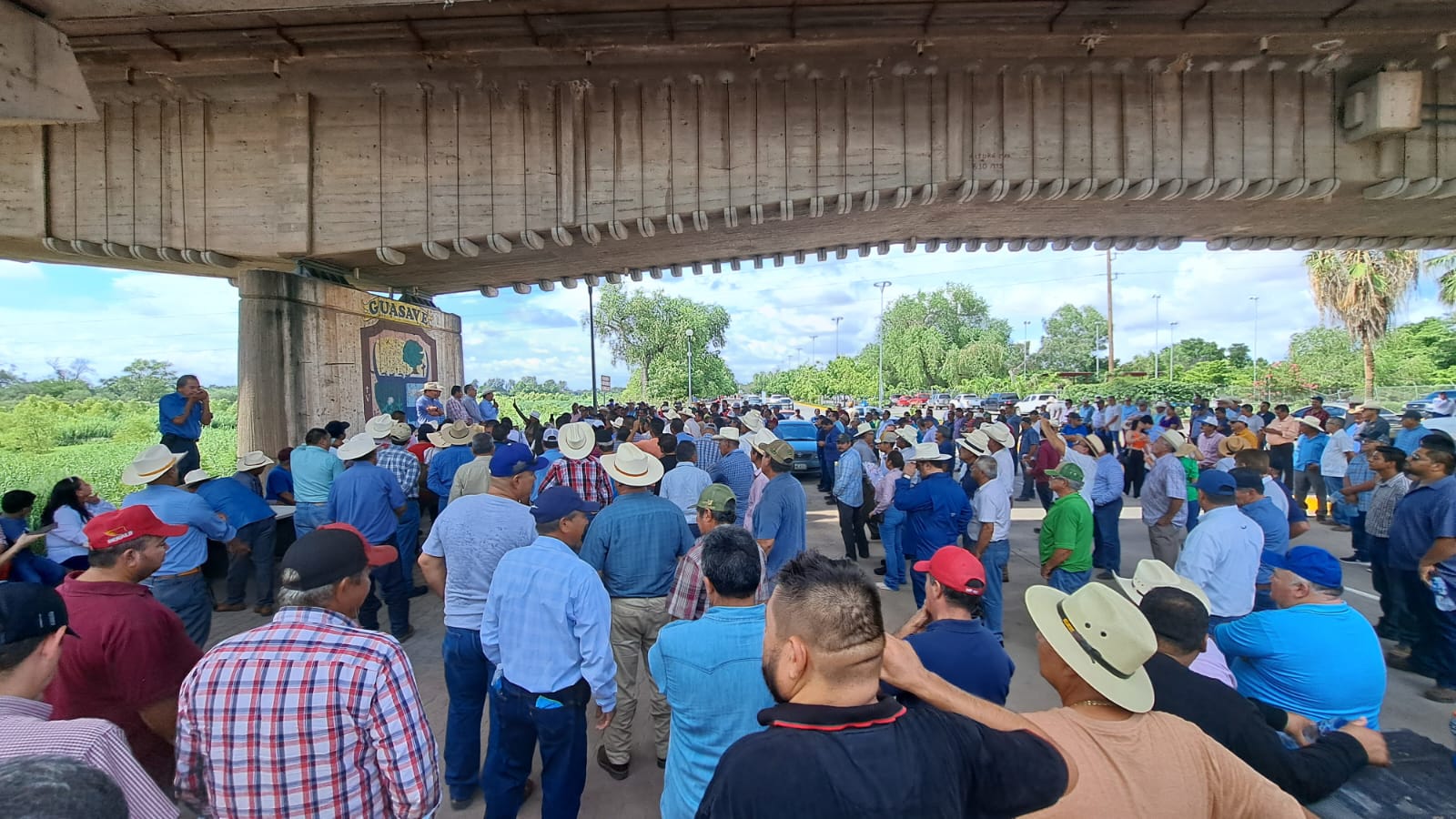 Manifestación de productores de Guasave