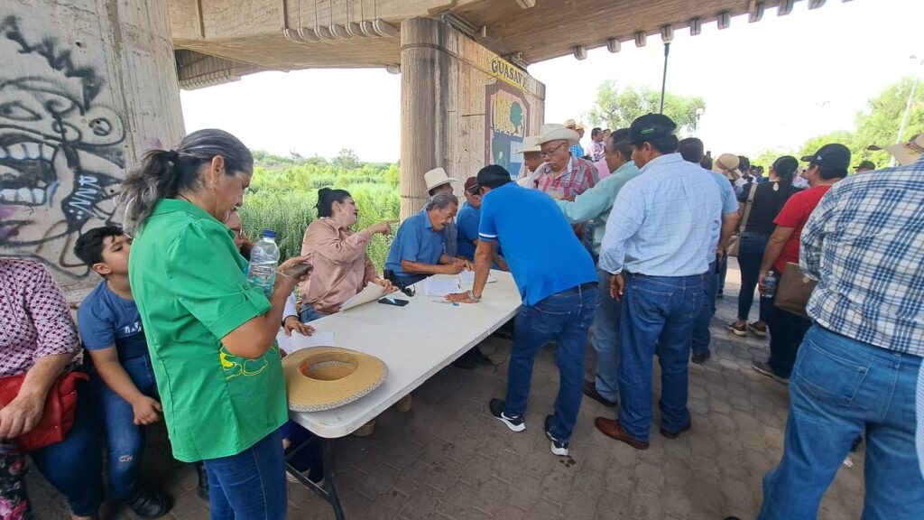 Manifestación de productores de Guasave