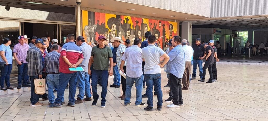 Manifestación de productores de maíz