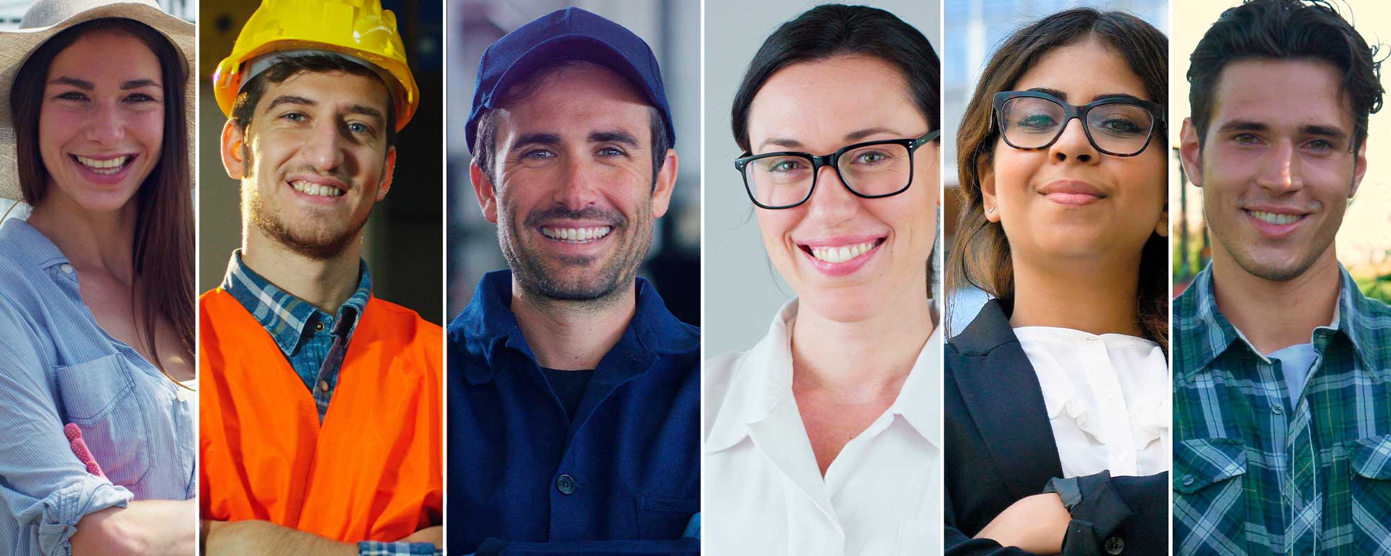 6 personas sonriendo para la foto