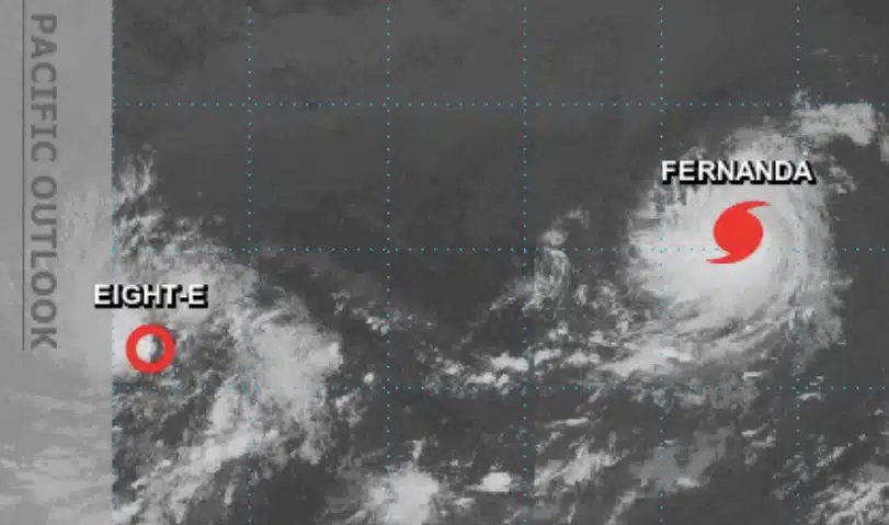 Pronóstico huracán Fernanda