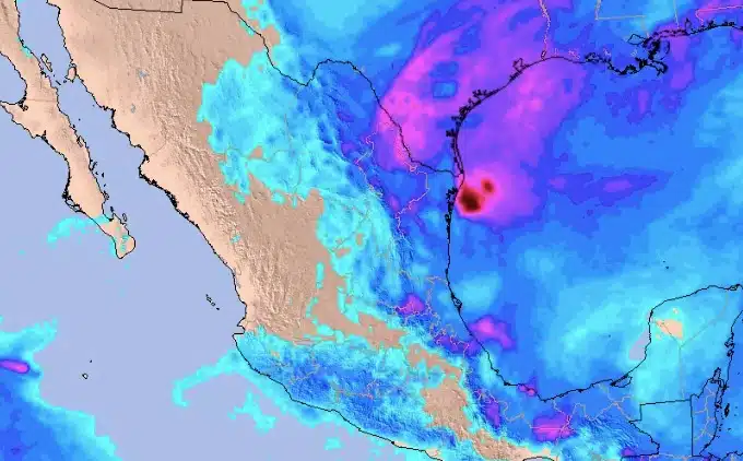 Mapa de frentes fríos para México