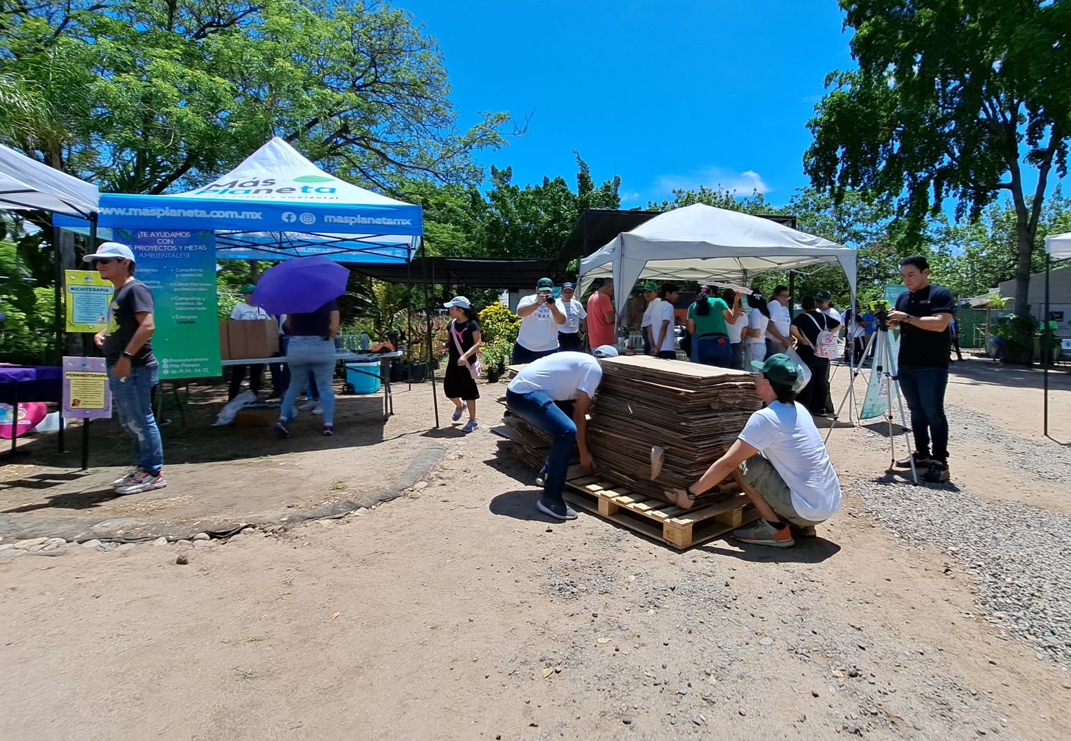 colectivo Más Planeta, Reciclotón Culiacán en Vivero del Botánico.