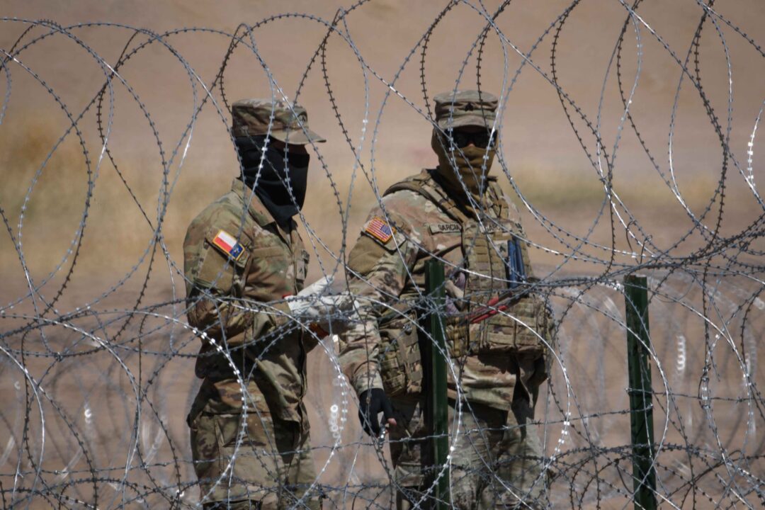 Soldados de Eu en frontera