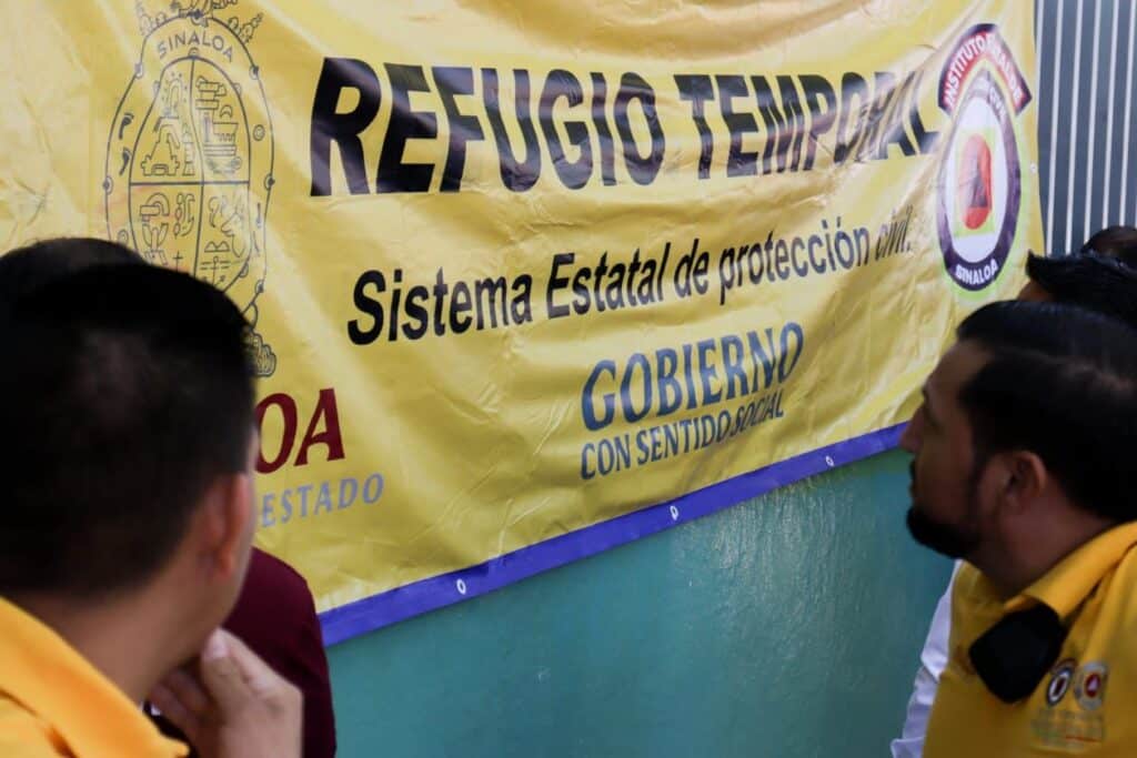 Refugios temporales en Ahome