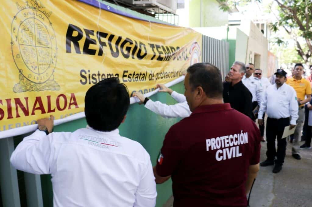 Refugios temporales en Ahome