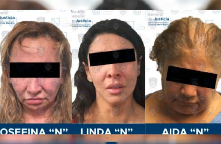 Detienen a tres mujeres por secuestro y robo a viejitas
