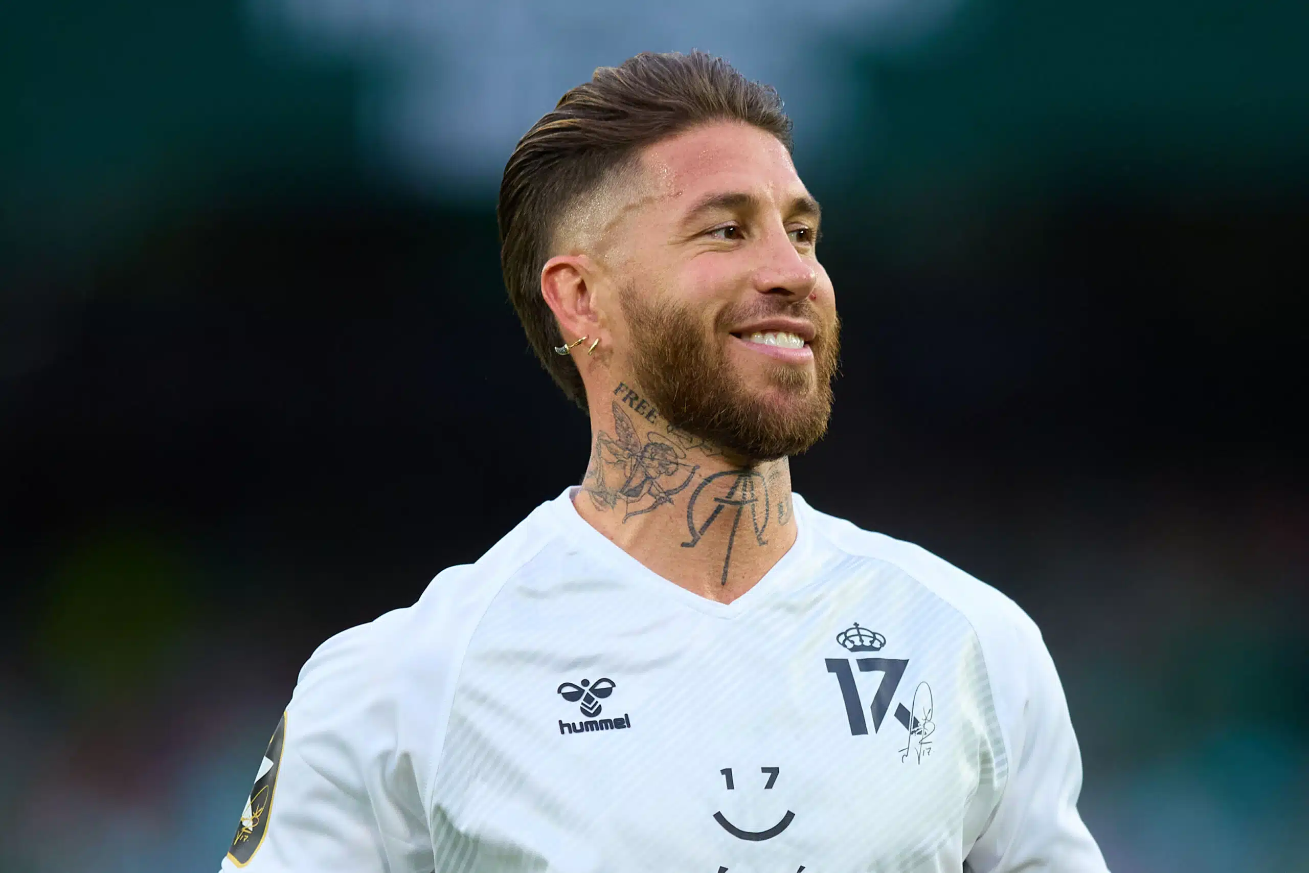 Jugador de Futbol Sergio Ramos sonrie