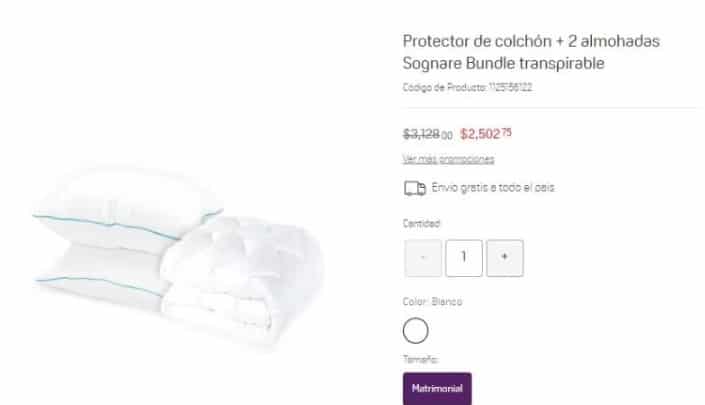 Descuento Suburbia en set de cama