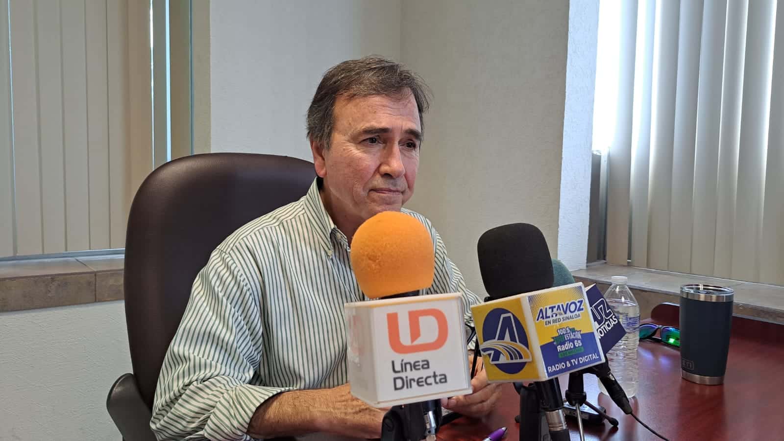 Víctor Damm Ramírez, presidente de la Cámara Nacional de Comercio, Servicios y Turismo en Los Mochis