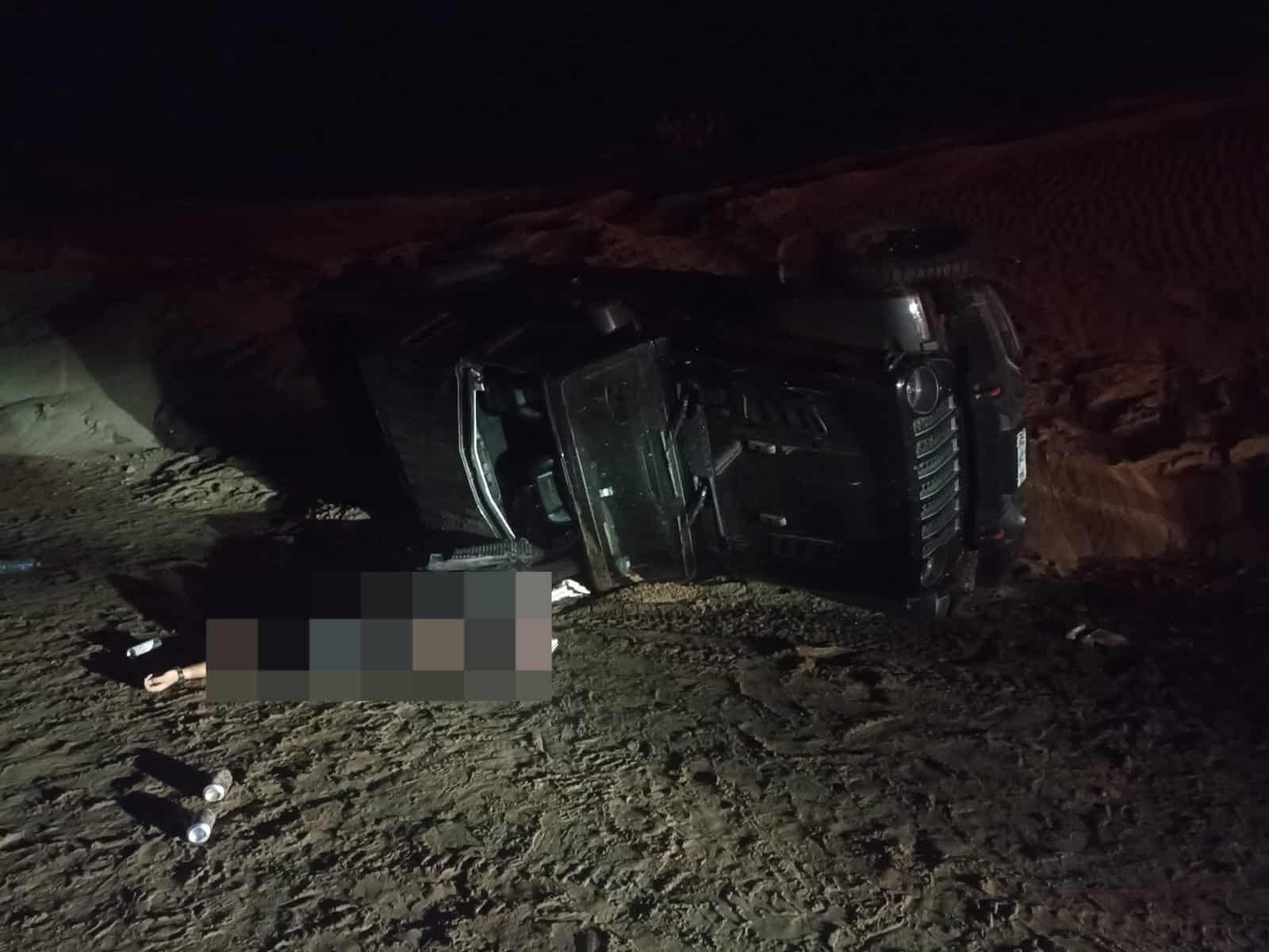Playa accidente de joven