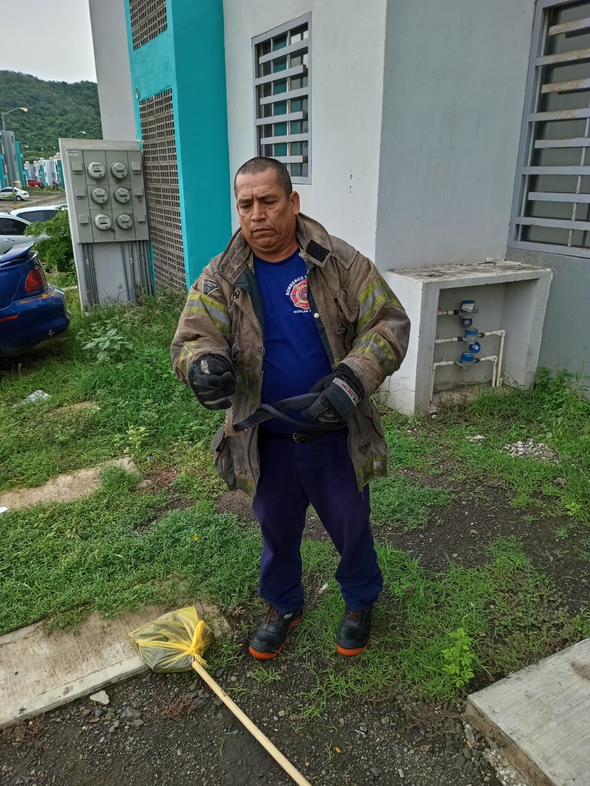 Víbora les pega tremendo susto a habitantes de una vivienda en Monte Verde, Mazatlán