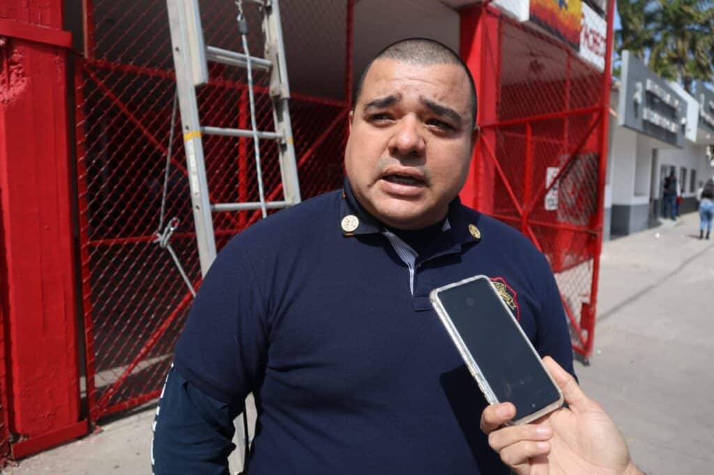 Comandante del Departamento de Bomberos de Los Mochis, Manuel Isaud Valdéz Román