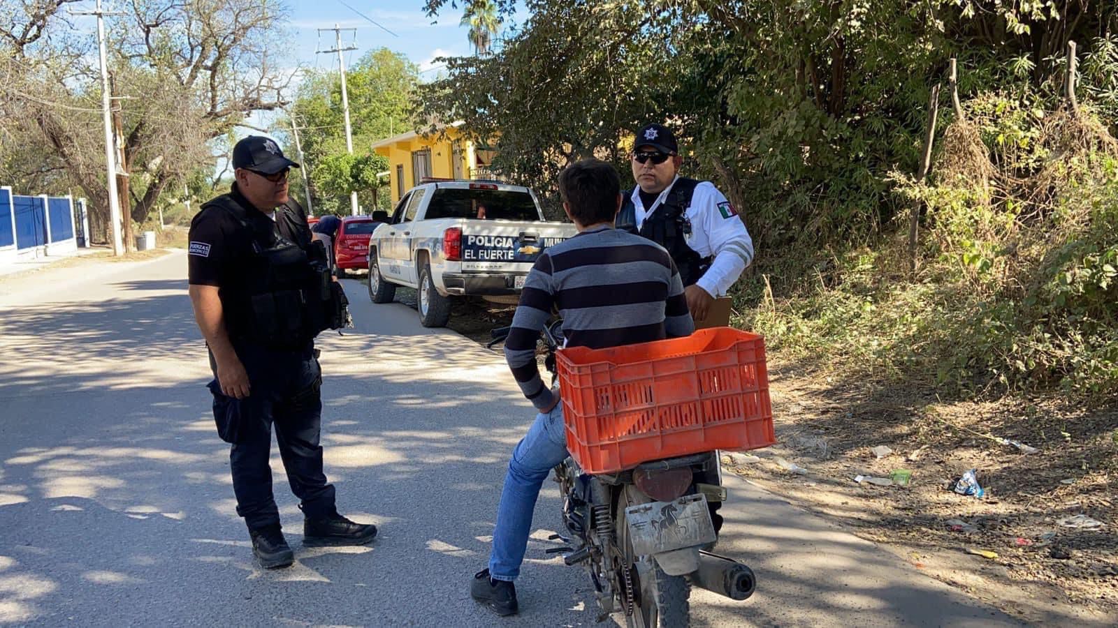¡Advertidos! Intensifican operativo “Casco seguro” en El Fuerte para evitar homicidios culposos