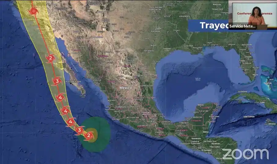 Hilary: el huracán gigante con mil kilómetros de diámetro que tiene en alerta a nueve estados