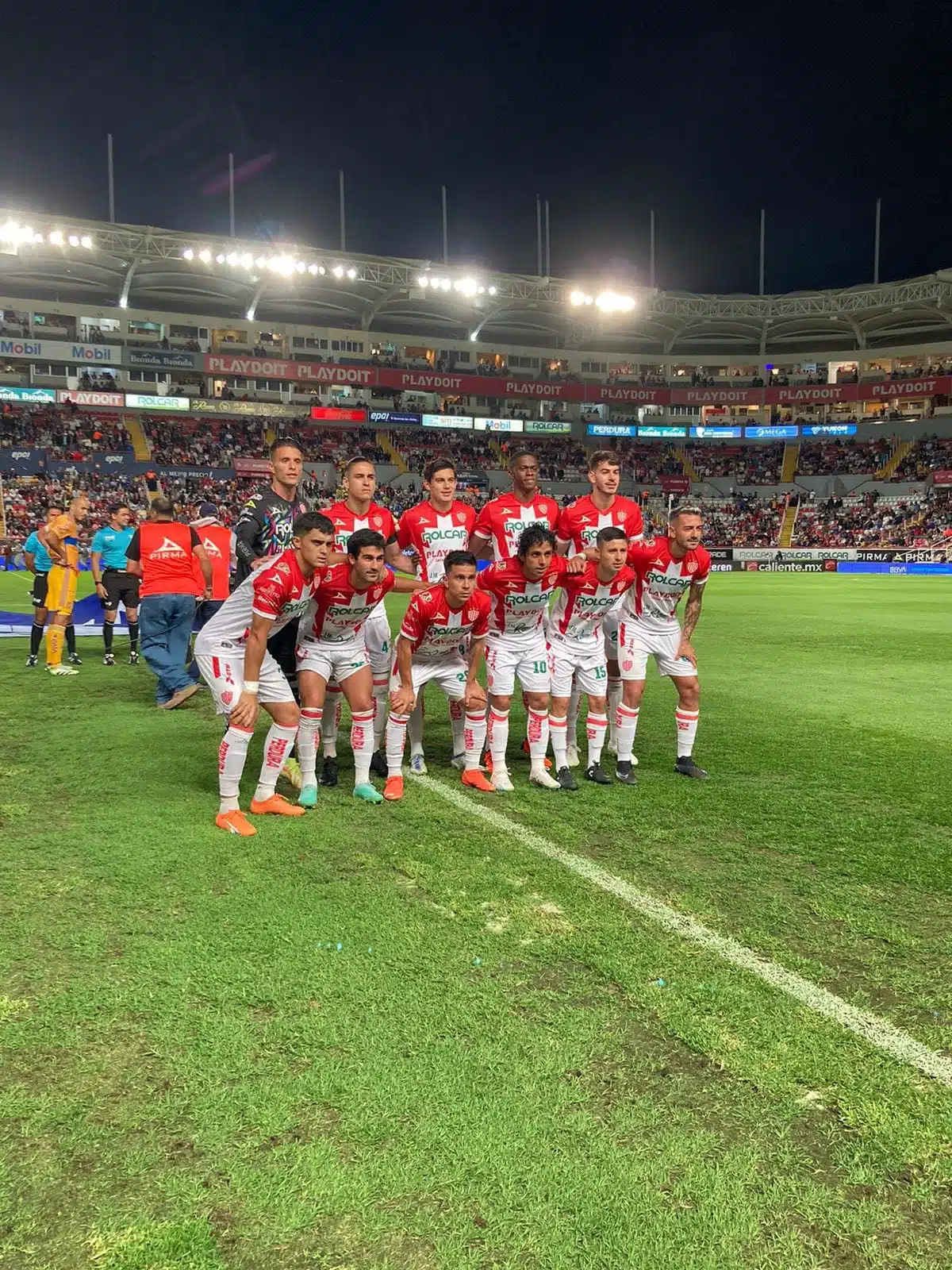 Alfredo Gutiérrez formando parte del once inicial de la escuadra hidrocálida