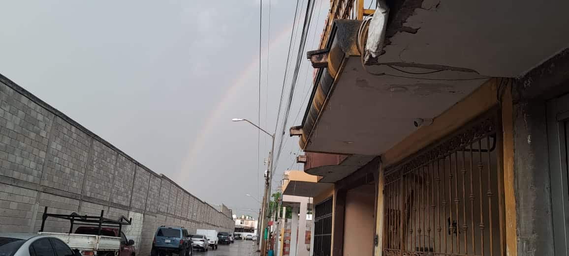 Arcoiris y lluvia