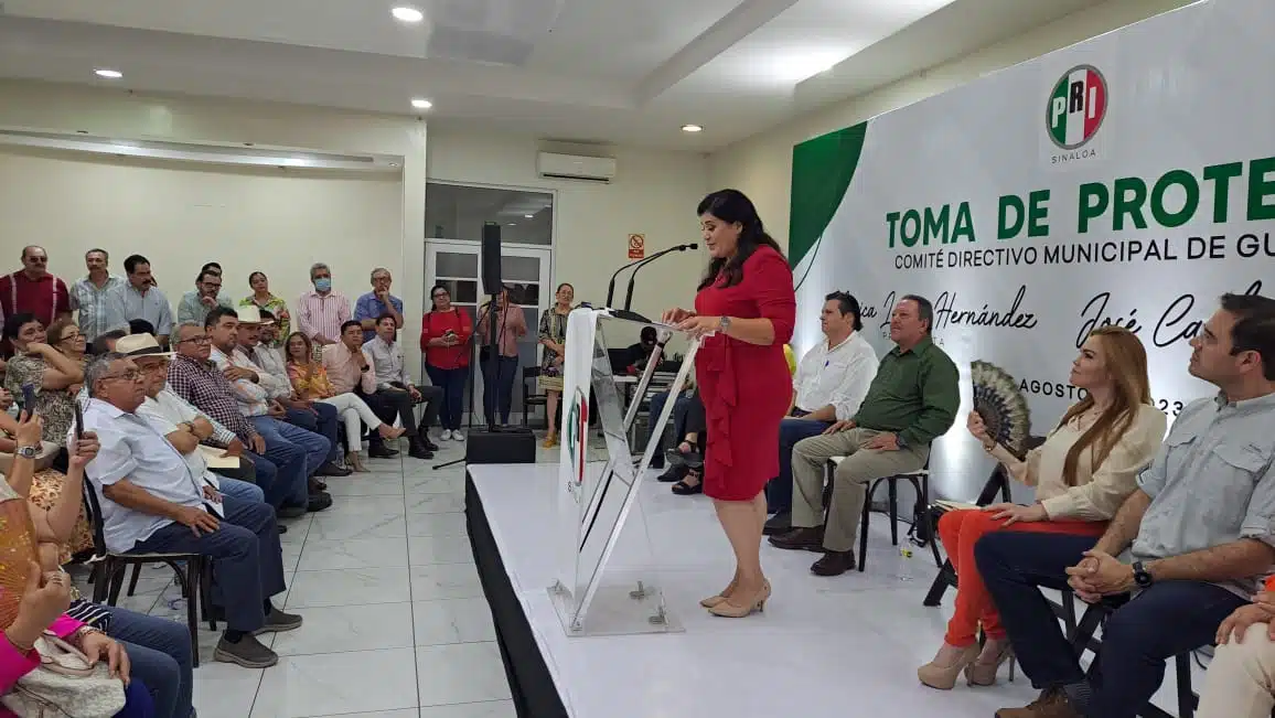 “Entiendo la complejidad del reto que tenemos”: Asume Mónica López la presidencia del PRI en Guasave