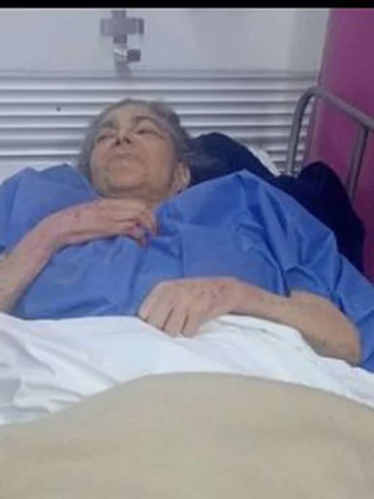 Rossy Mendoza en el hospital