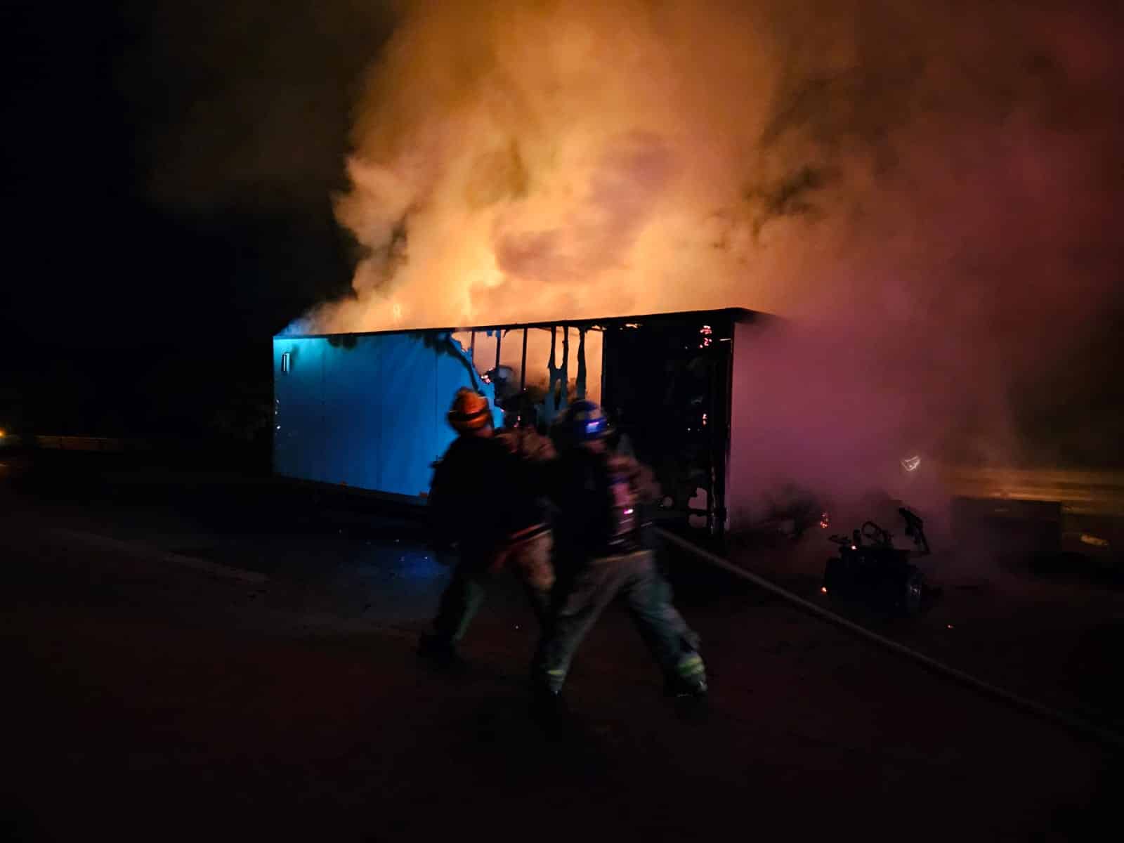 Incendio de un remolque