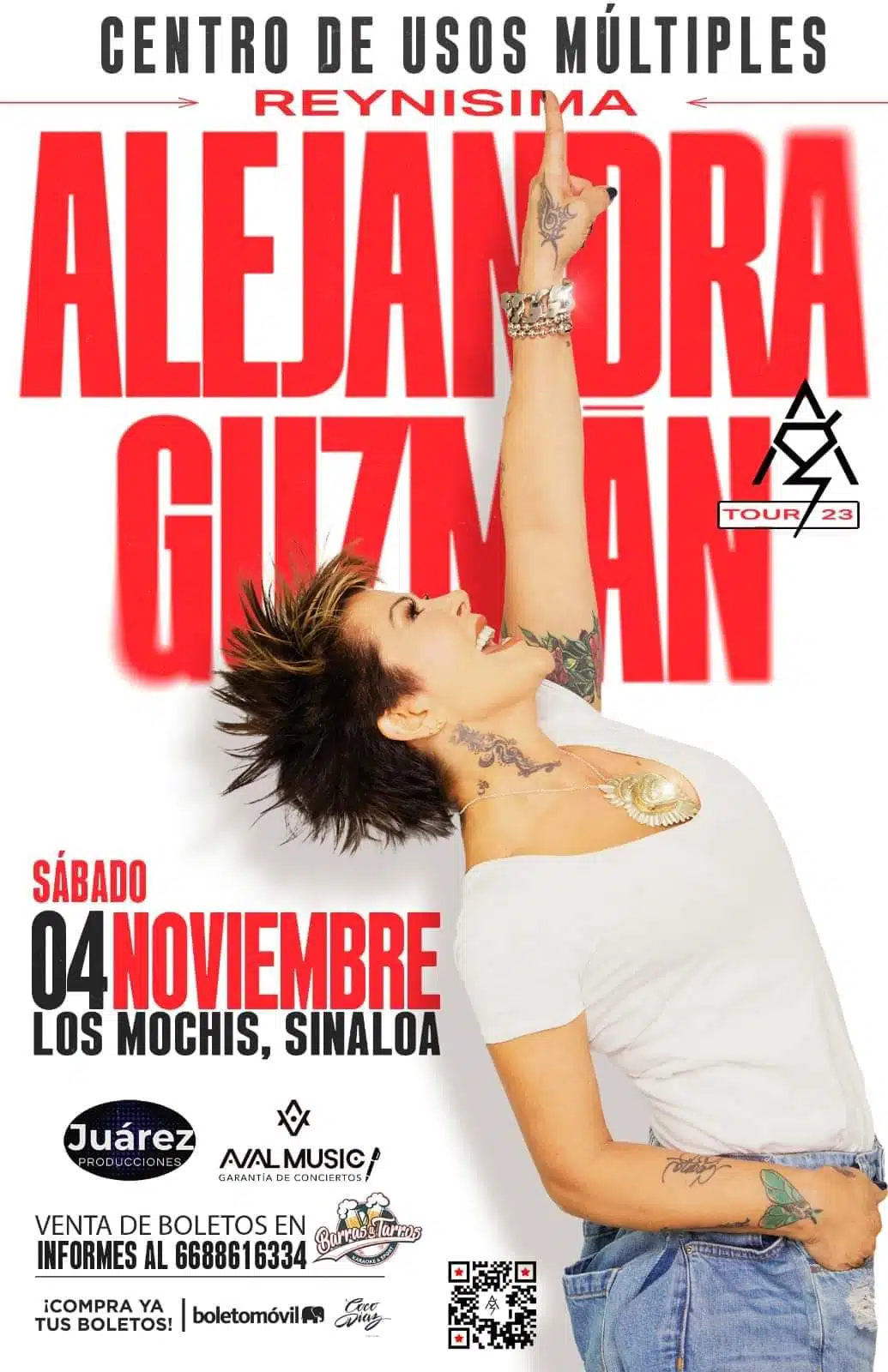 Poster de Alejandra Guzmán en Los Mochis