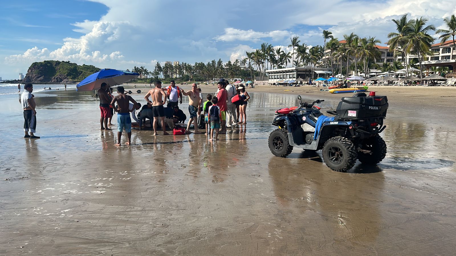 Rescate en la playa