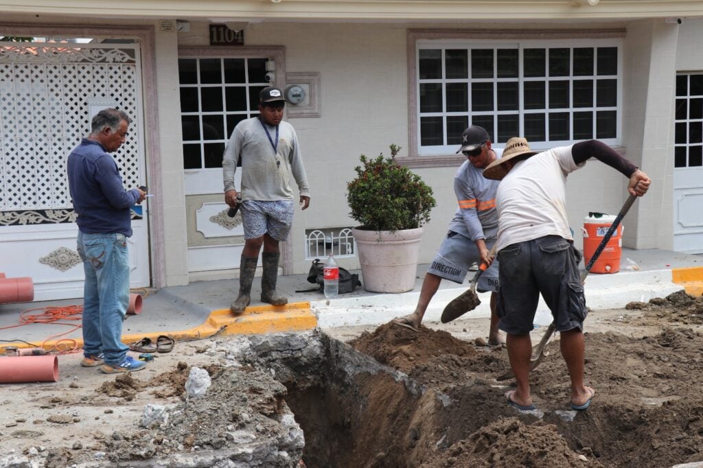 Obras en drenaje de Mazatlán