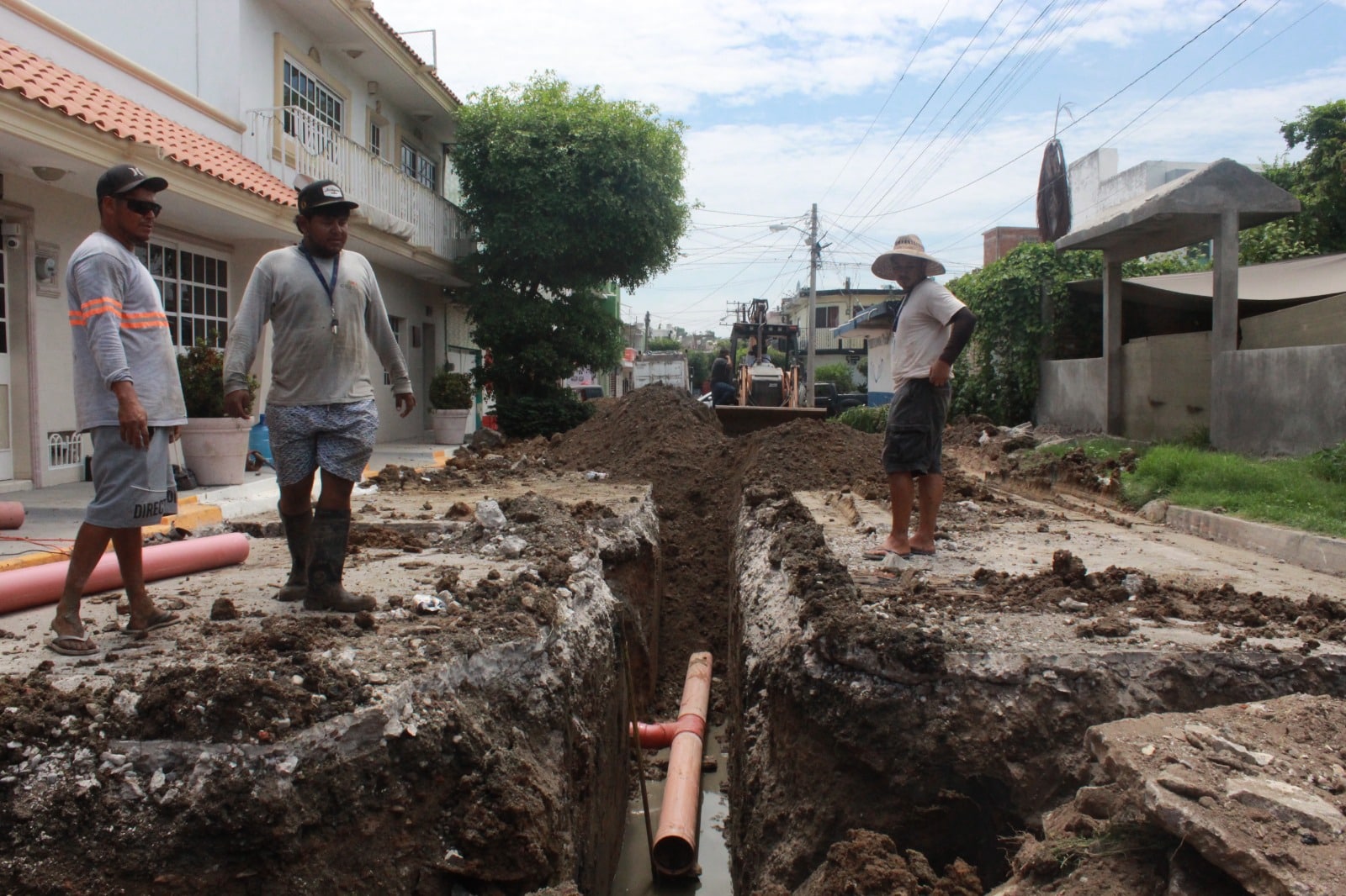 Obras en drenaje de Mazatlán