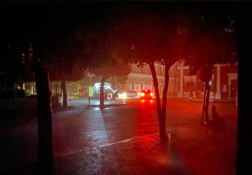 Noche lluviosa en El Fuerte