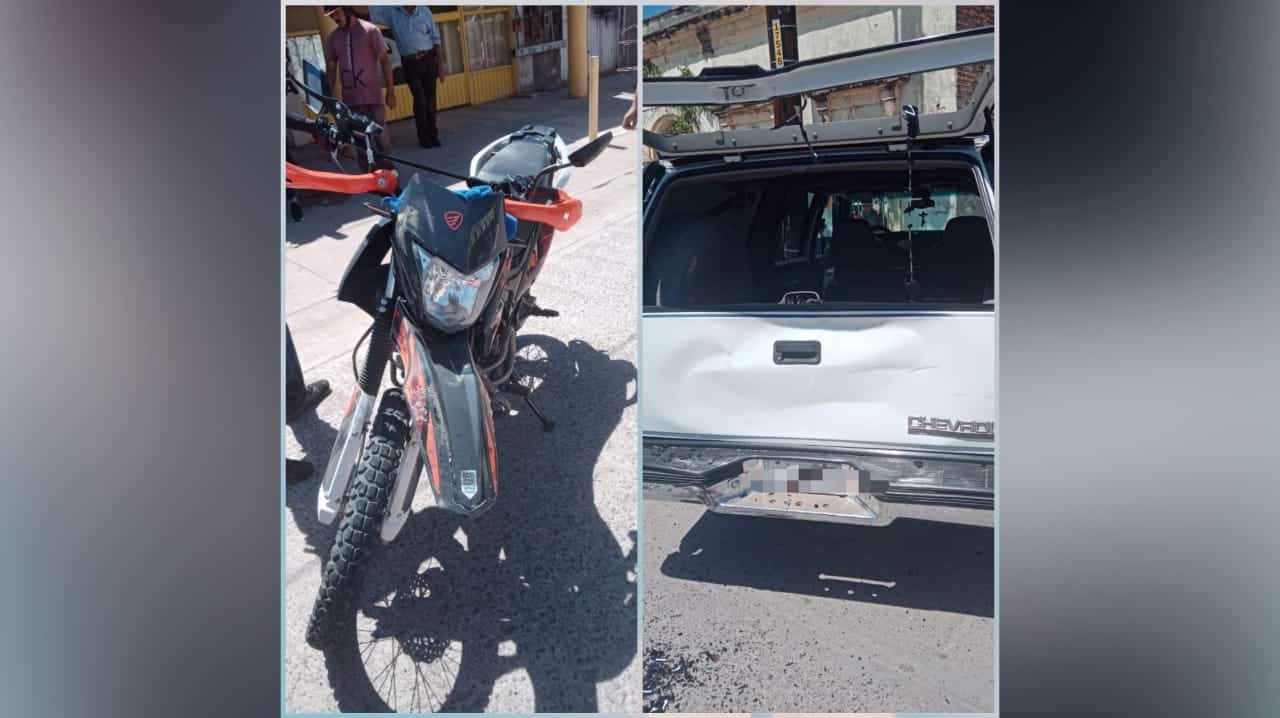 MOTOCICLETA Y CAMIONETA