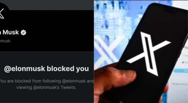Pantalla de bloqueo en X dado por Elon Musk